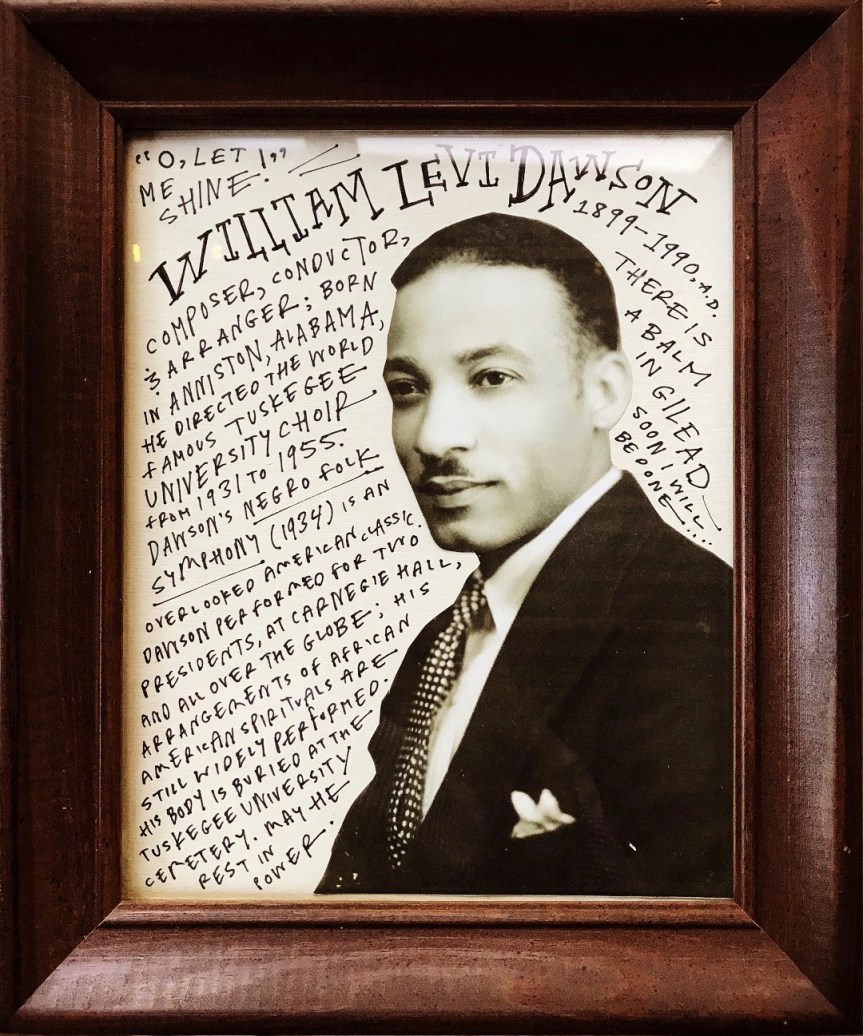 William L Dawson framed