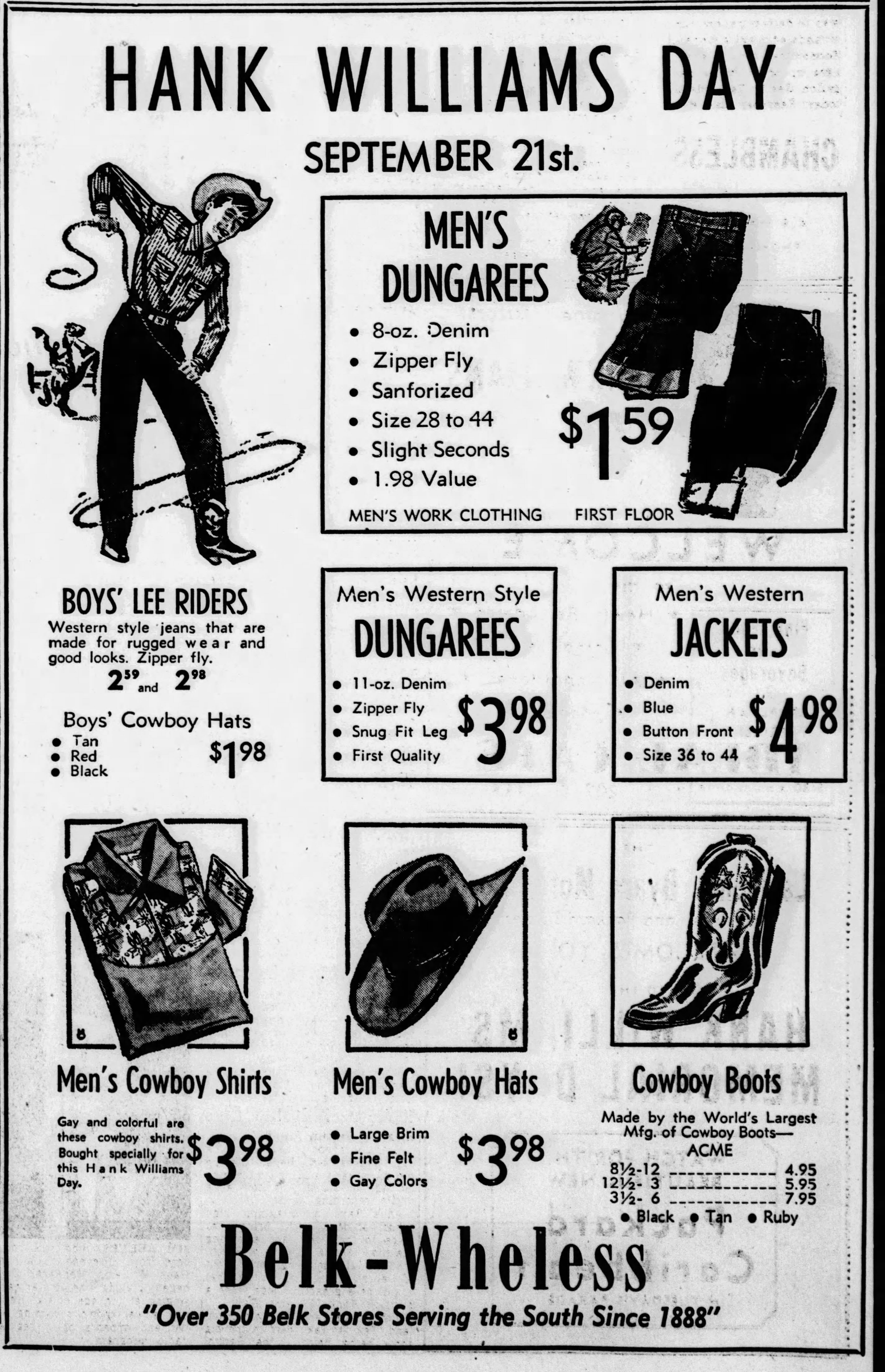 Hank Williams Day duds