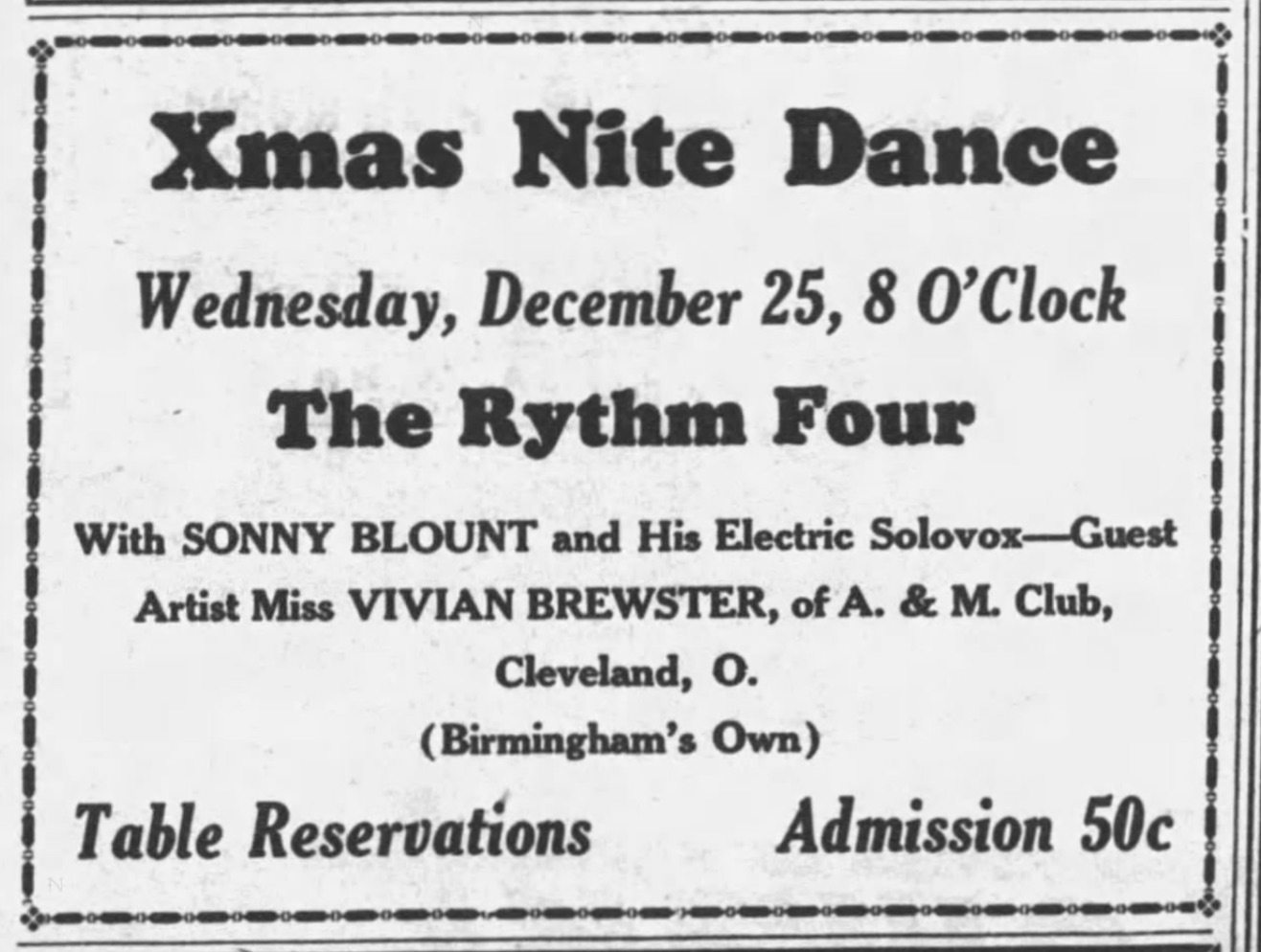 Sonny Blount Xmas 1940